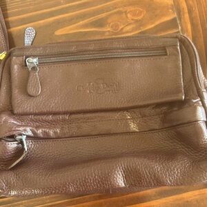 Brown Italian Leather Womens Purse